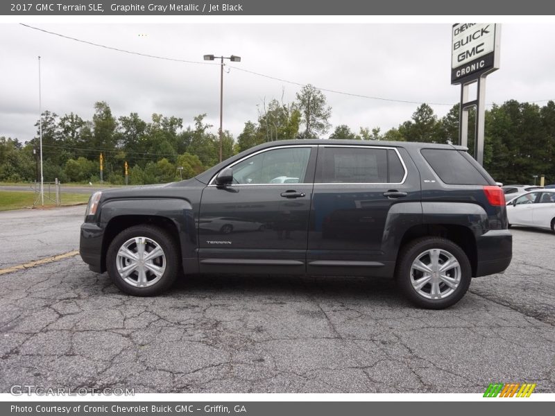 Graphite Gray Metallic / Jet Black 2017 GMC Terrain SLE