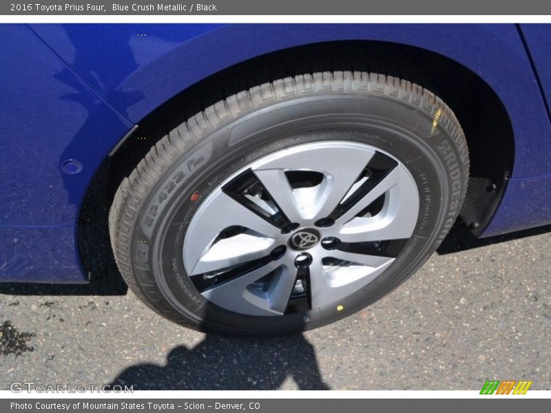 Blue Crush Metallic / Black 2016 Toyota Prius Four