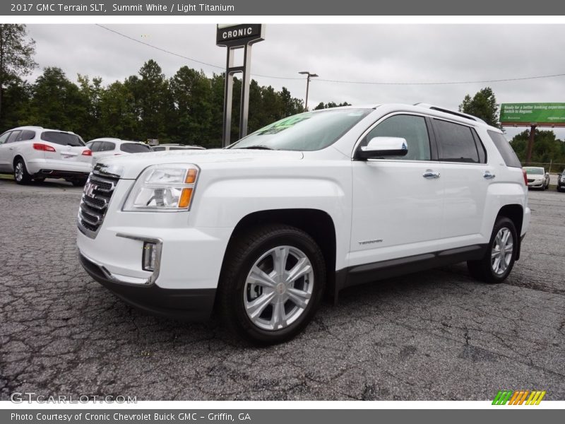 Summit White / Light Titanium 2017 GMC Terrain SLT