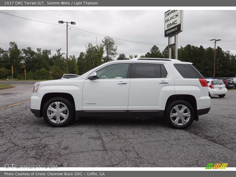 Summit White / Light Titanium 2017 GMC Terrain SLT