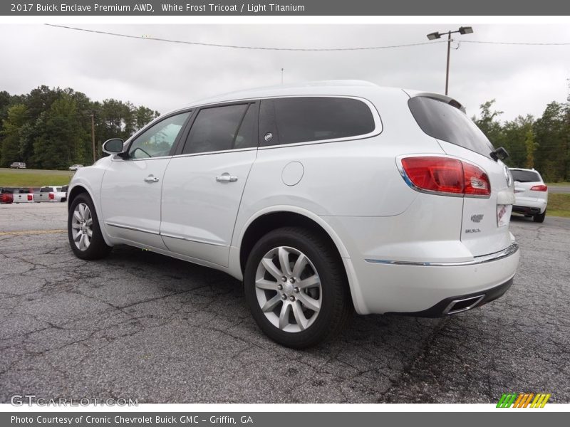 White Frost Tricoat / Light Titanium 2017 Buick Enclave Premium AWD