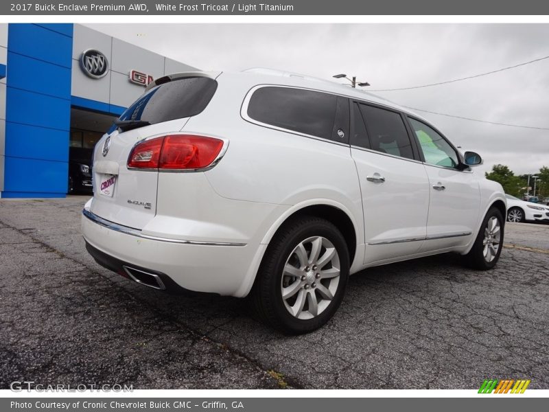White Frost Tricoat / Light Titanium 2017 Buick Enclave Premium AWD