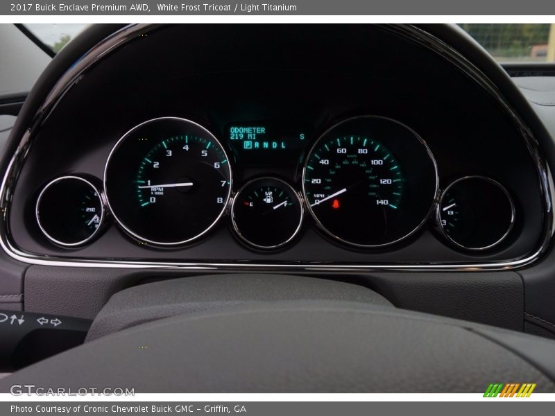 White Frost Tricoat / Light Titanium 2017 Buick Enclave Premium AWD