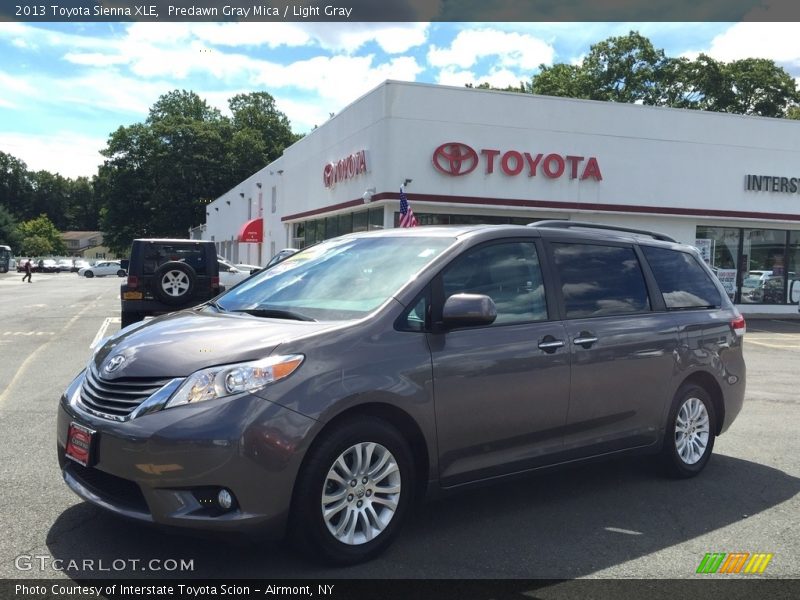 Predawn Gray Mica / Light Gray 2013 Toyota Sienna XLE