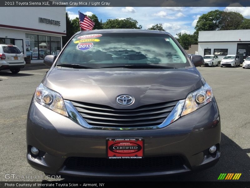 Predawn Gray Mica / Light Gray 2013 Toyota Sienna XLE