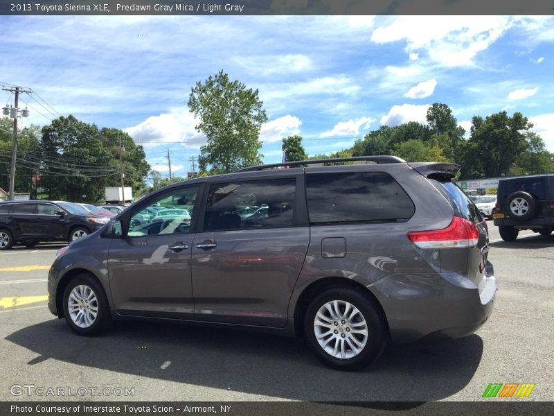Predawn Gray Mica / Light Gray 2013 Toyota Sienna XLE