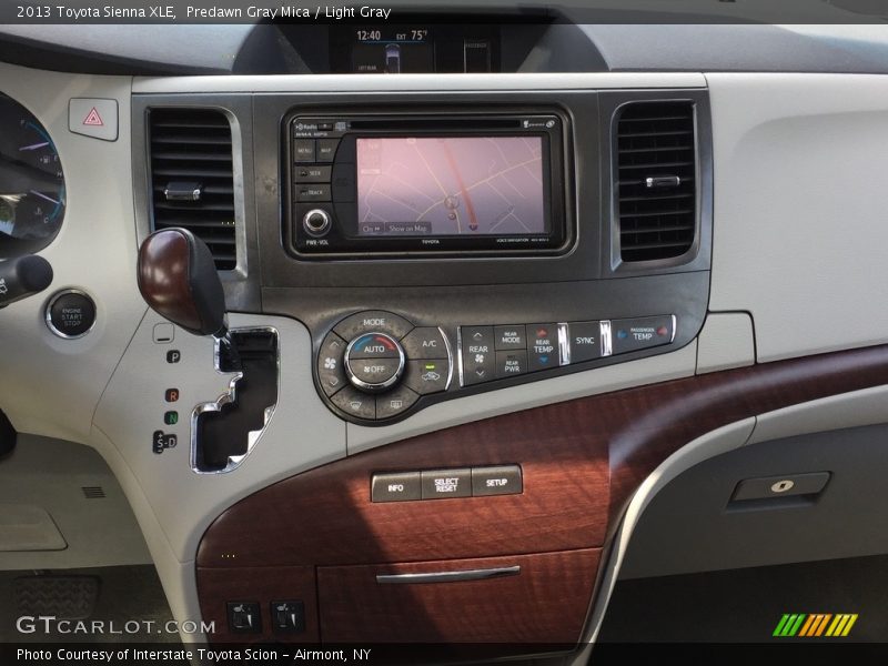 Predawn Gray Mica / Light Gray 2013 Toyota Sienna XLE