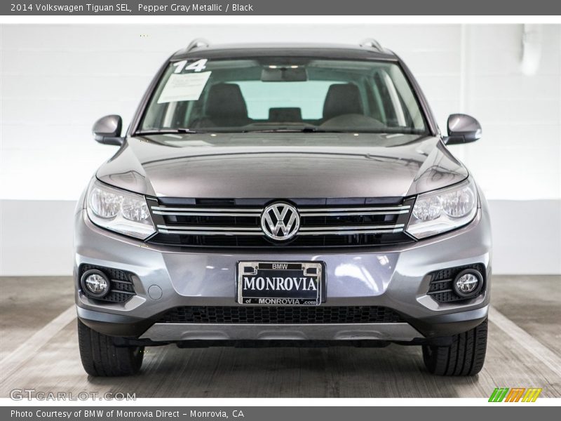 Pepper Gray Metallic / Black 2014 Volkswagen Tiguan SEL
