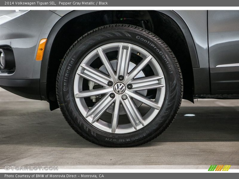 Pepper Gray Metallic / Black 2014 Volkswagen Tiguan SEL