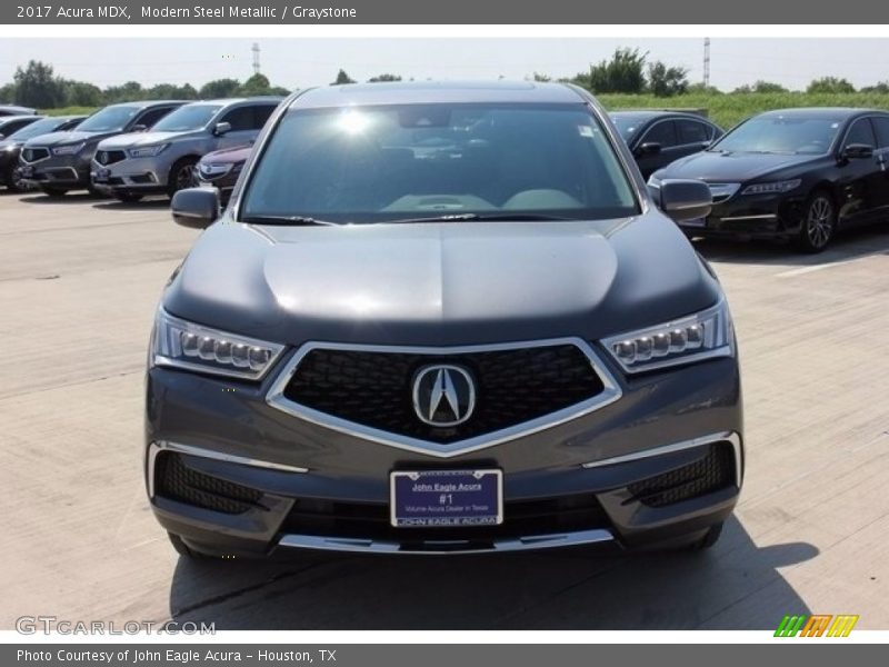 Modern Steel Metallic / Graystone 2017 Acura MDX