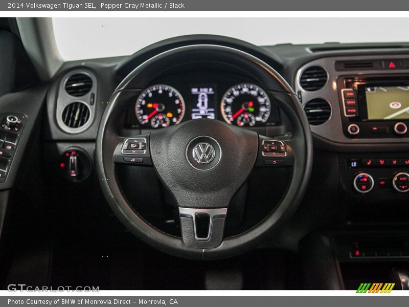 Pepper Gray Metallic / Black 2014 Volkswagen Tiguan SEL