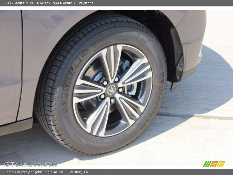 Modern Steel Metallic / Graystone 2017 Acura MDX