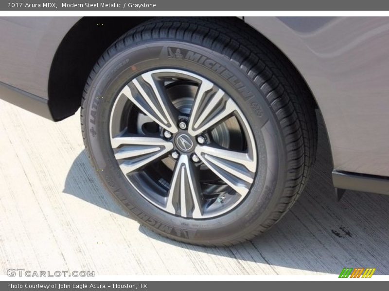 Modern Steel Metallic / Graystone 2017 Acura MDX