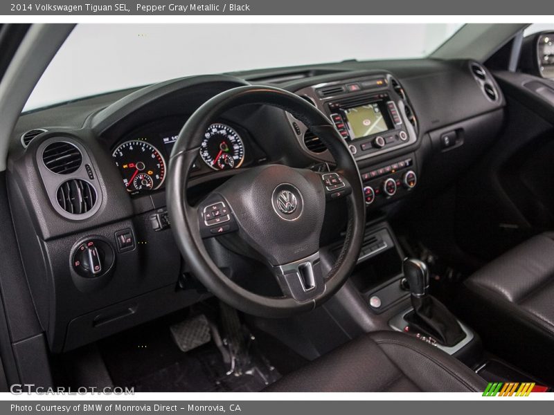 Pepper Gray Metallic / Black 2014 Volkswagen Tiguan SEL