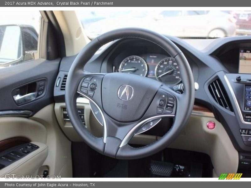 Crystal Black Pearl / Parchment 2017 Acura MDX Advance