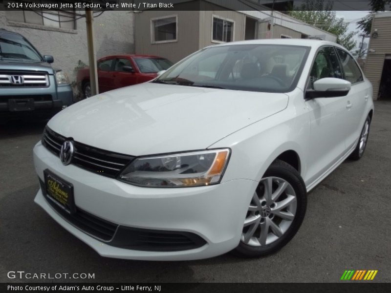 Pure White / Titan Black 2014 Volkswagen Jetta SE Sedan