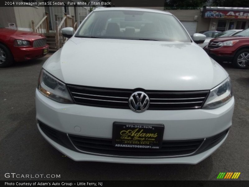 Pure White / Titan Black 2014 Volkswagen Jetta SE Sedan