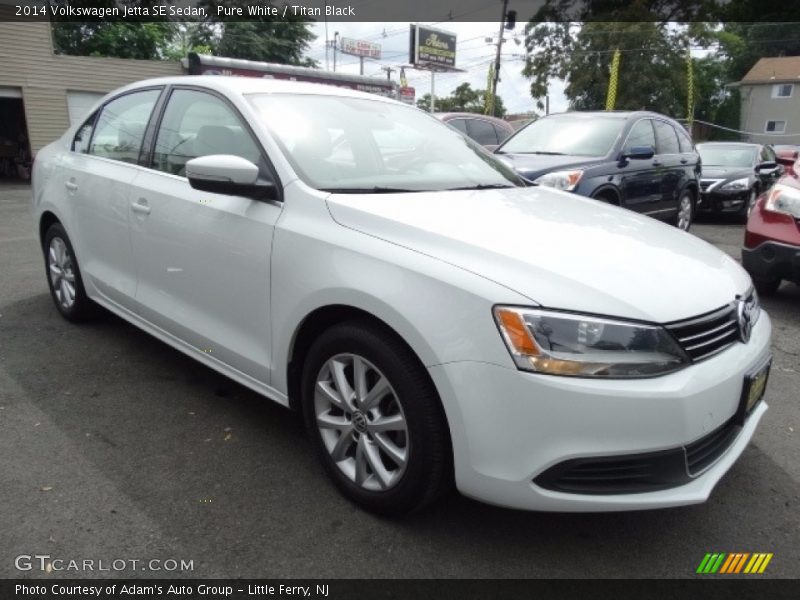 Pure White / Titan Black 2014 Volkswagen Jetta SE Sedan