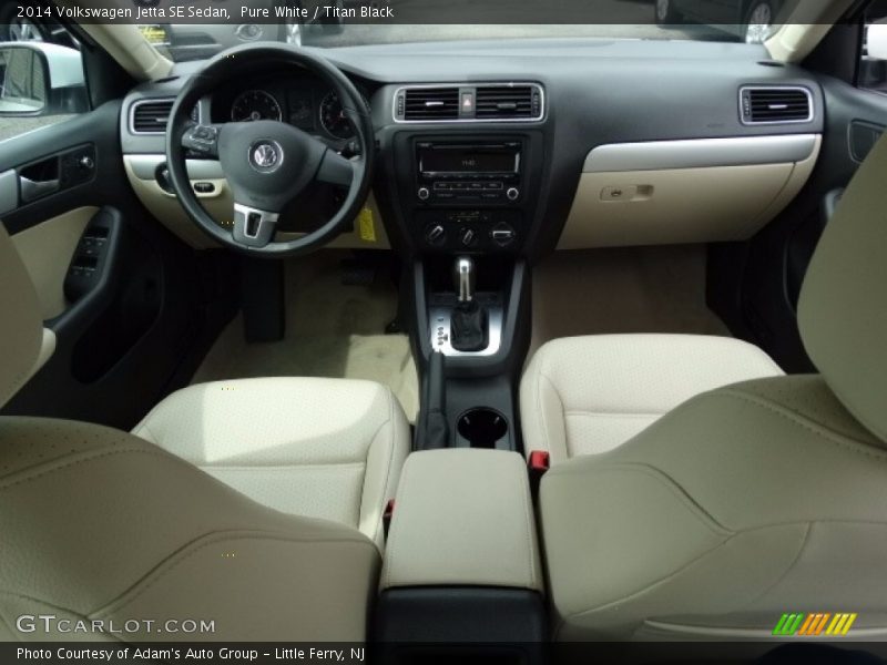Pure White / Titan Black 2014 Volkswagen Jetta SE Sedan