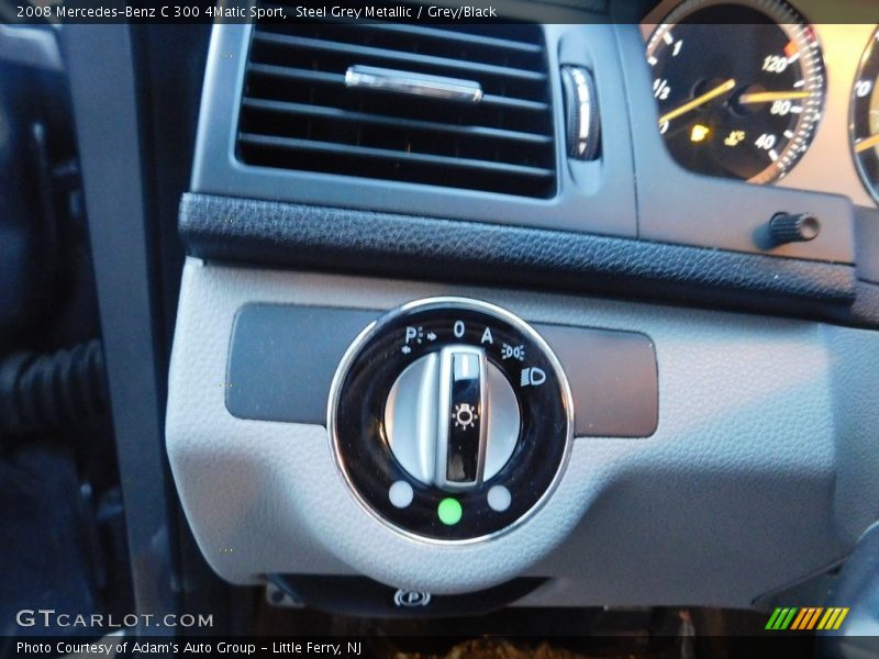 Steel Grey Metallic / Grey/Black 2008 Mercedes-Benz C 300 4Matic Sport
