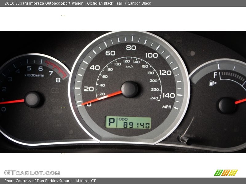 Obsidian Black Pearl / Carbon Black 2010 Subaru Impreza Outback Sport Wagon