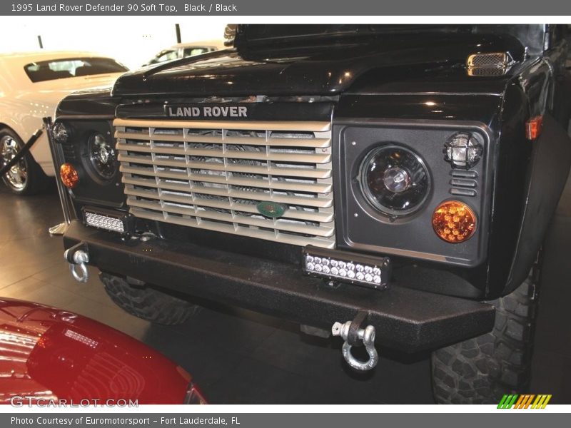 Black / Black 1995 Land Rover Defender 90 Soft Top