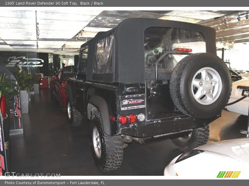 Black / Black 1995 Land Rover Defender 90 Soft Top