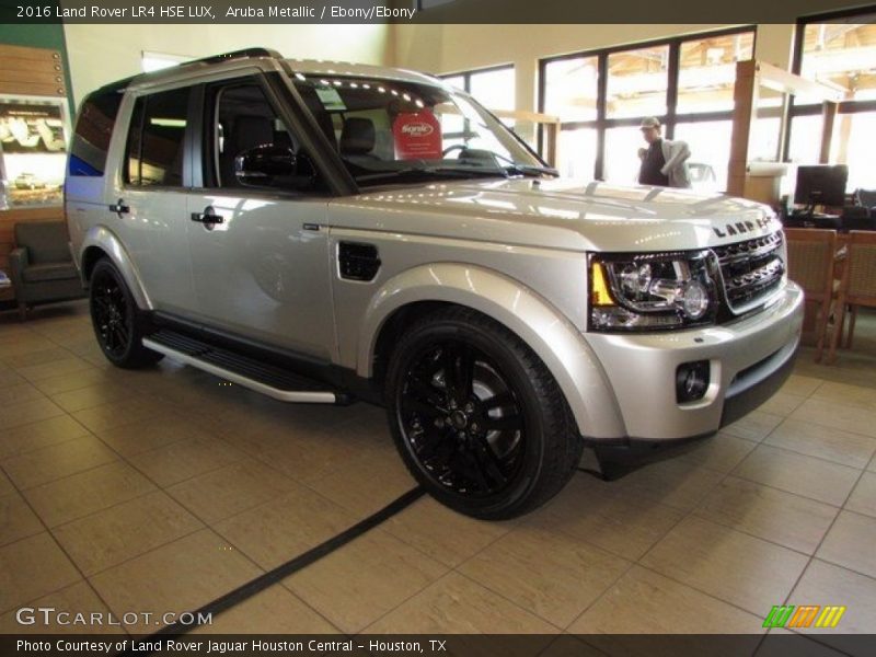 Aruba Metallic / Ebony/Ebony 2016 Land Rover LR4 HSE LUX