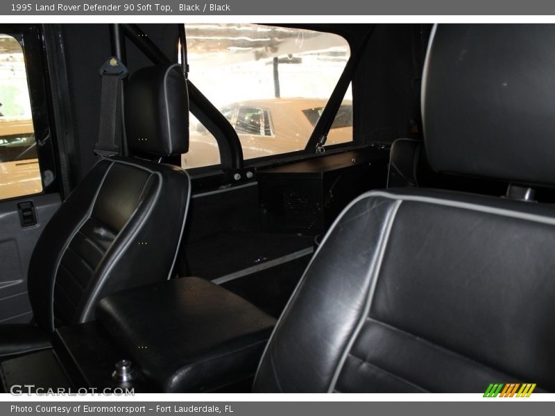 Black / Black 1995 Land Rover Defender 90 Soft Top