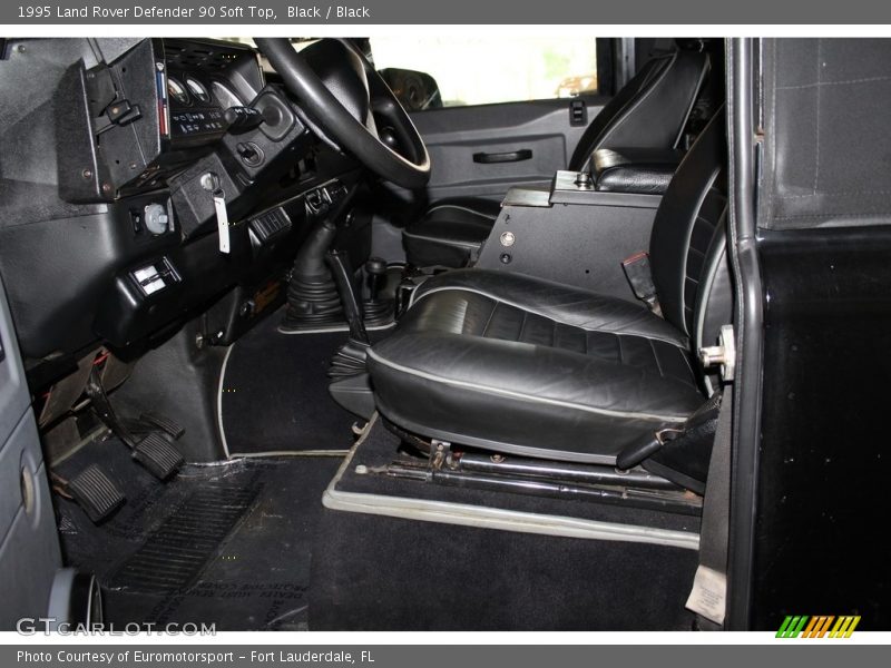 Black / Black 1995 Land Rover Defender 90 Soft Top