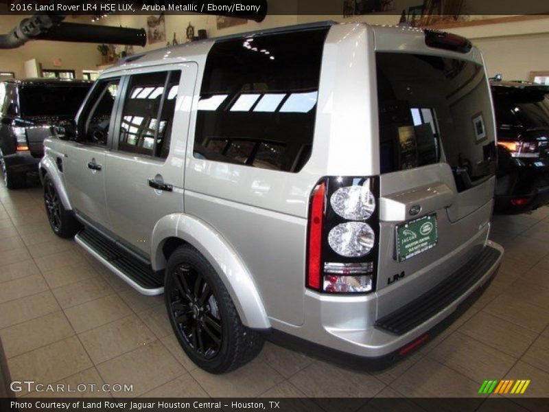 Aruba Metallic / Ebony/Ebony 2016 Land Rover LR4 HSE LUX