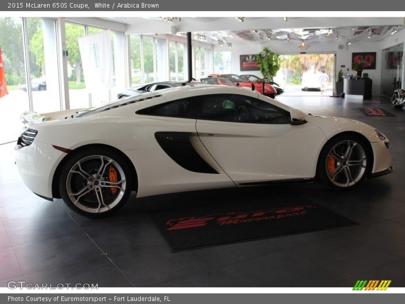 White / Arabica Brown 2015 McLaren 650S Coupe