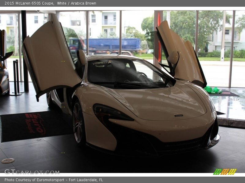 White / Arabica Brown 2015 McLaren 650S Coupe
