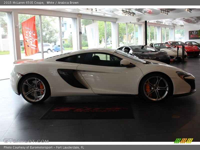 White / Arabica Brown 2015 McLaren 650S Coupe