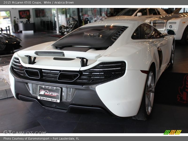 White / Arabica Brown 2015 McLaren 650S Coupe