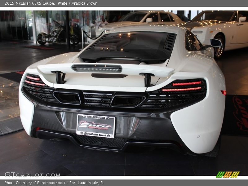 White / Arabica Brown 2015 McLaren 650S Coupe