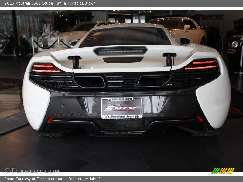 White / Arabica Brown 2015 McLaren 650S Coupe