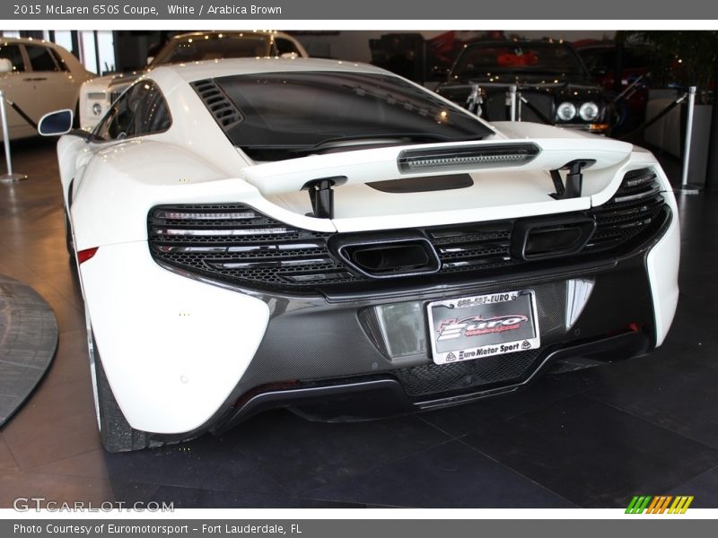 White / Arabica Brown 2015 McLaren 650S Coupe