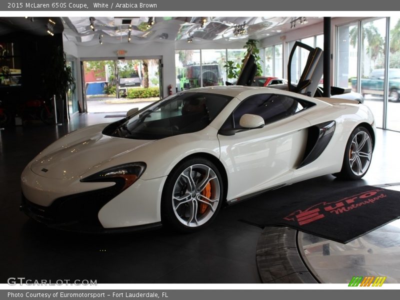 White / Arabica Brown 2015 McLaren 650S Coupe