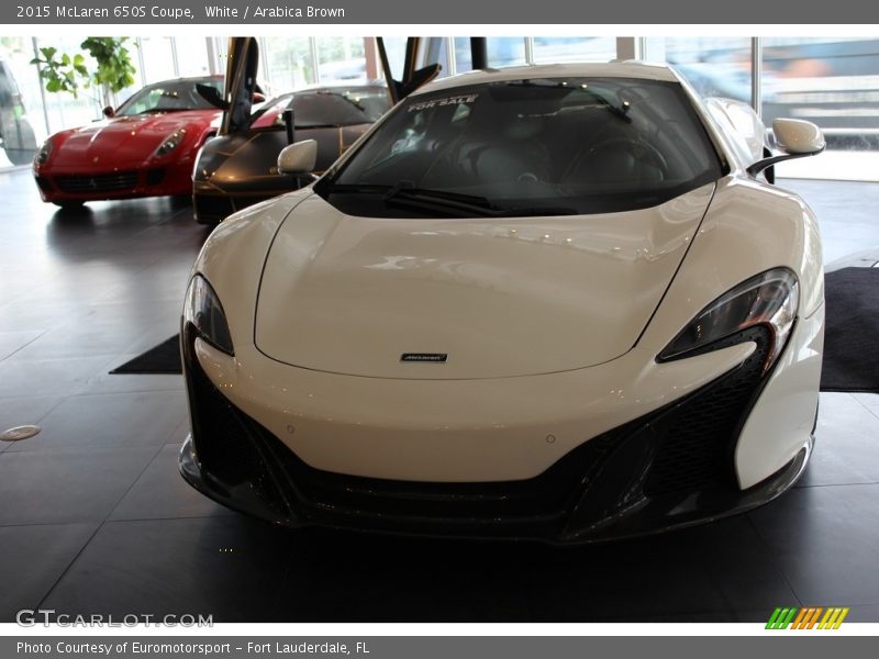 White / Arabica Brown 2015 McLaren 650S Coupe