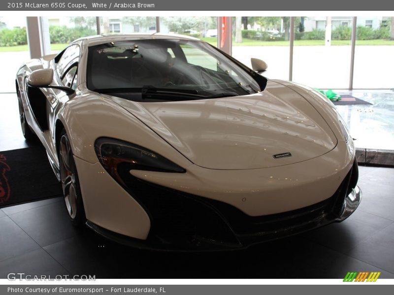 White / Arabica Brown 2015 McLaren 650S Coupe