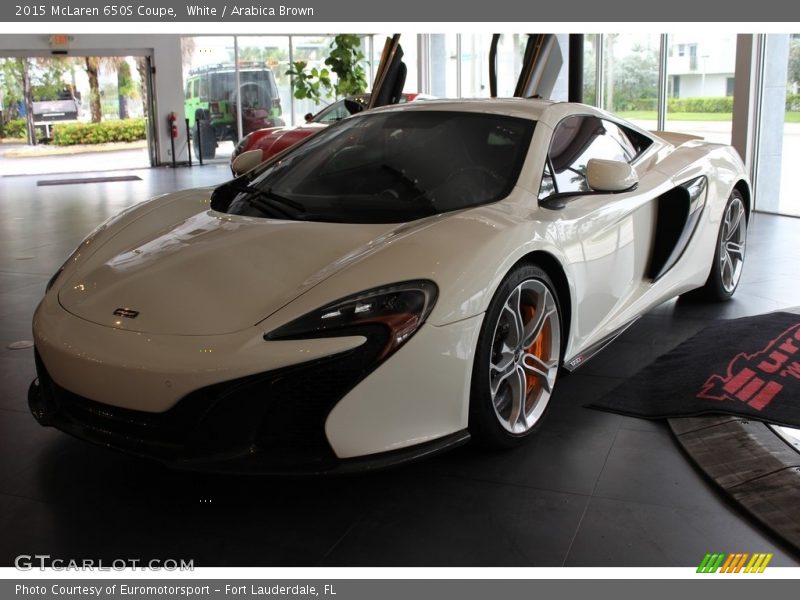 White / Arabica Brown 2015 McLaren 650S Coupe