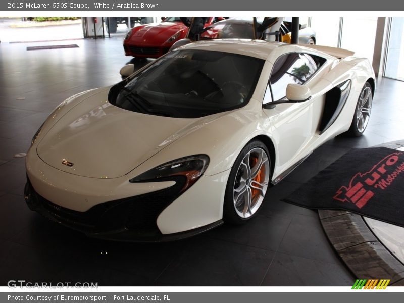 White / Arabica Brown 2015 McLaren 650S Coupe