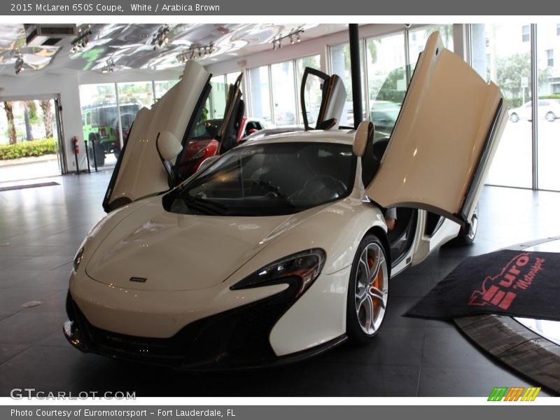 White / Arabica Brown 2015 McLaren 650S Coupe