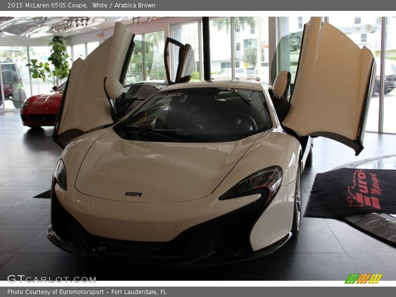 White / Arabica Brown 2015 McLaren 650S Coupe