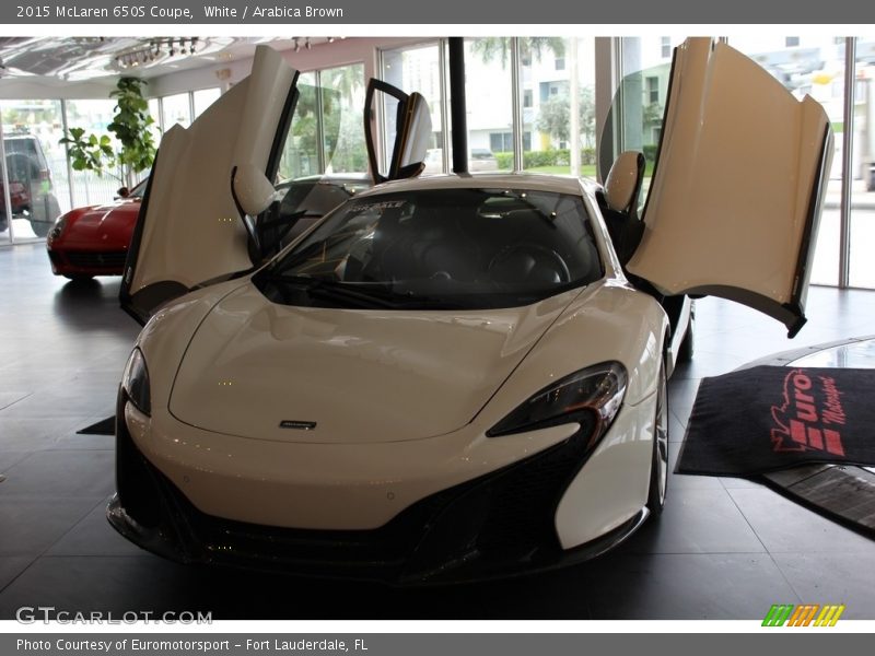 White / Arabica Brown 2015 McLaren 650S Coupe