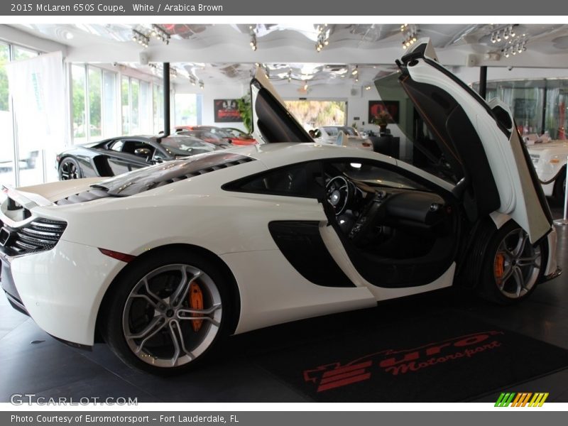 White / Arabica Brown 2015 McLaren 650S Coupe