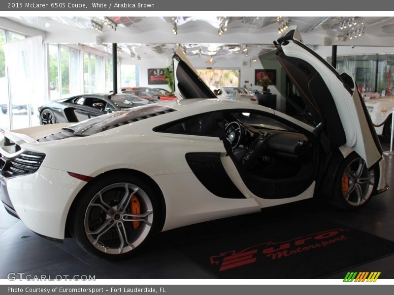 White / Arabica Brown 2015 McLaren 650S Coupe