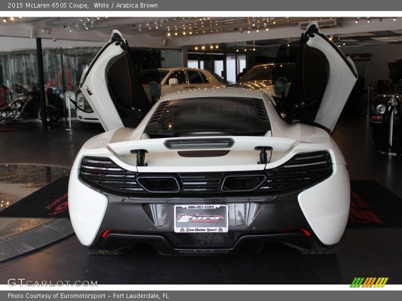 White / Arabica Brown 2015 McLaren 650S Coupe