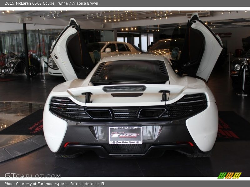 White / Arabica Brown 2015 McLaren 650S Coupe